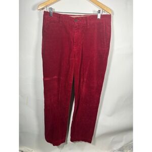 Polo Ralph Lauren Preston Red Corduroy Pants Mens Size 34x32 Preppy